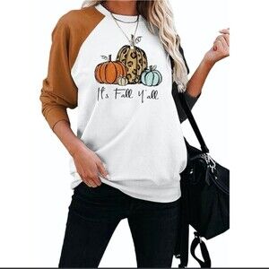 Women's‎ It’s Fall Y’all Pumpkin Graphic Tunic Shirt - Size XL